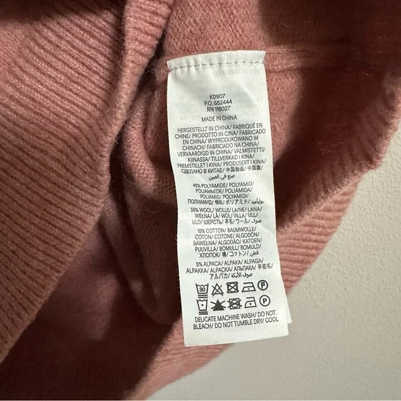 Boden Pink Fair Isle Sweater Tank with Blue Yoke - Picture 5 of 11